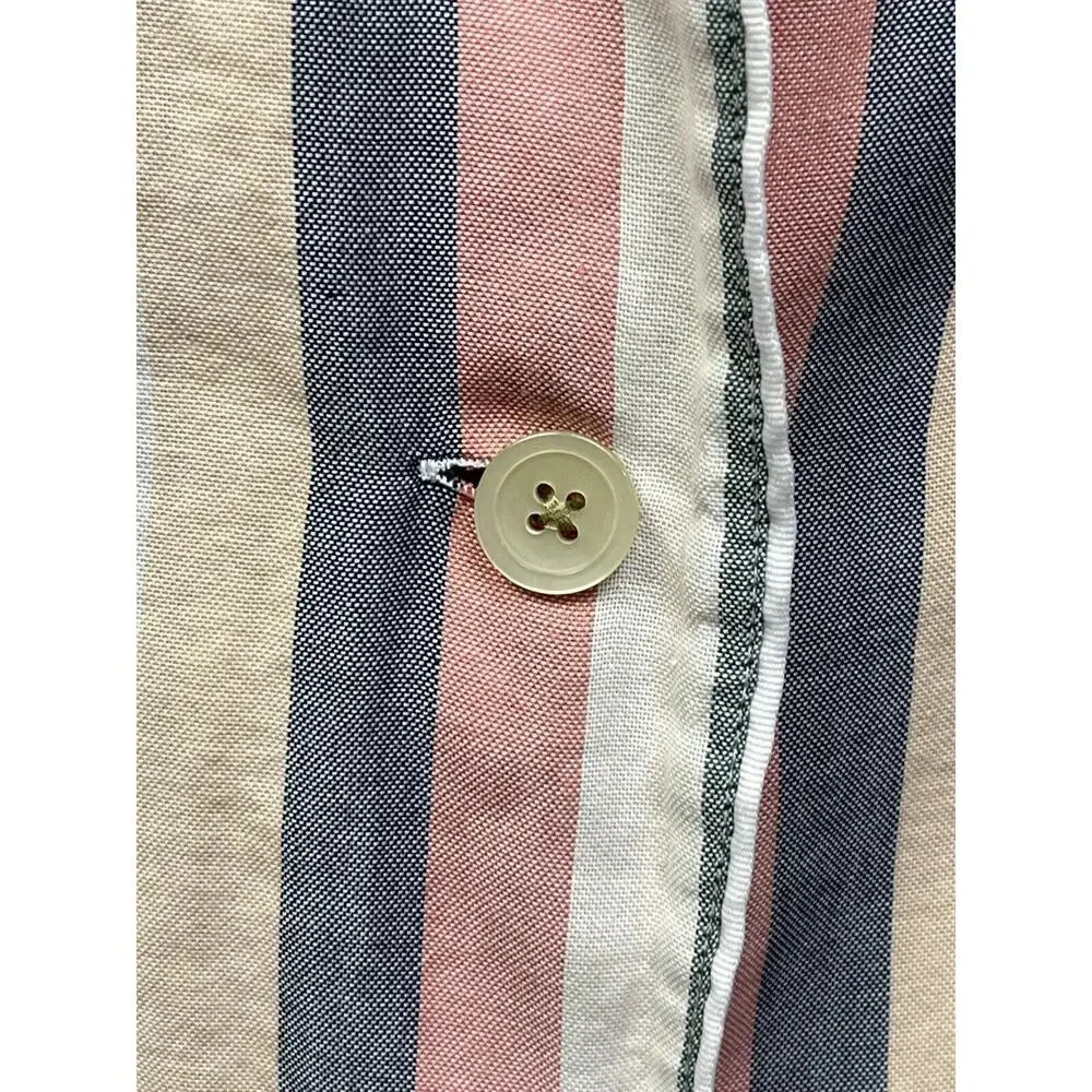 Madewell‎ Lonnie Flannel Bedtime Pajama Top Stripe Womens size Medium